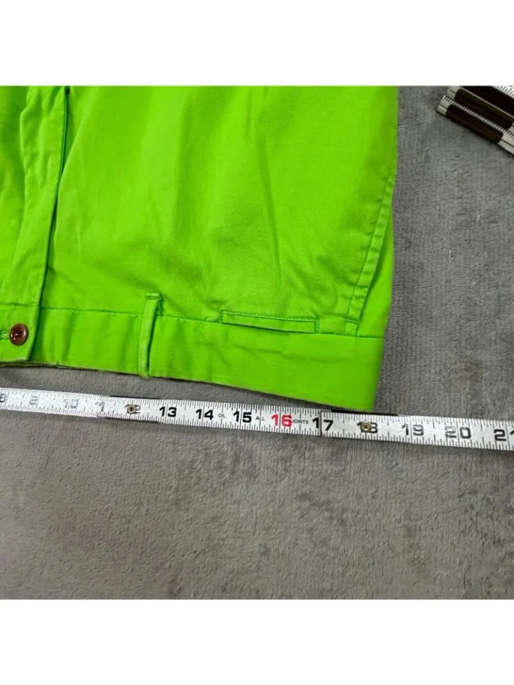 Men's Bright Green Straight-Leg Pants